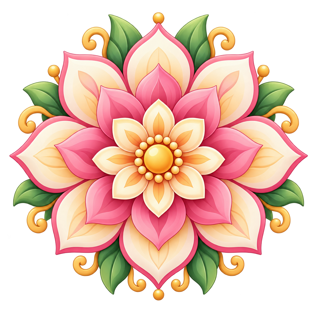 Volwassenen kleurplaten met kleurrijke mandala